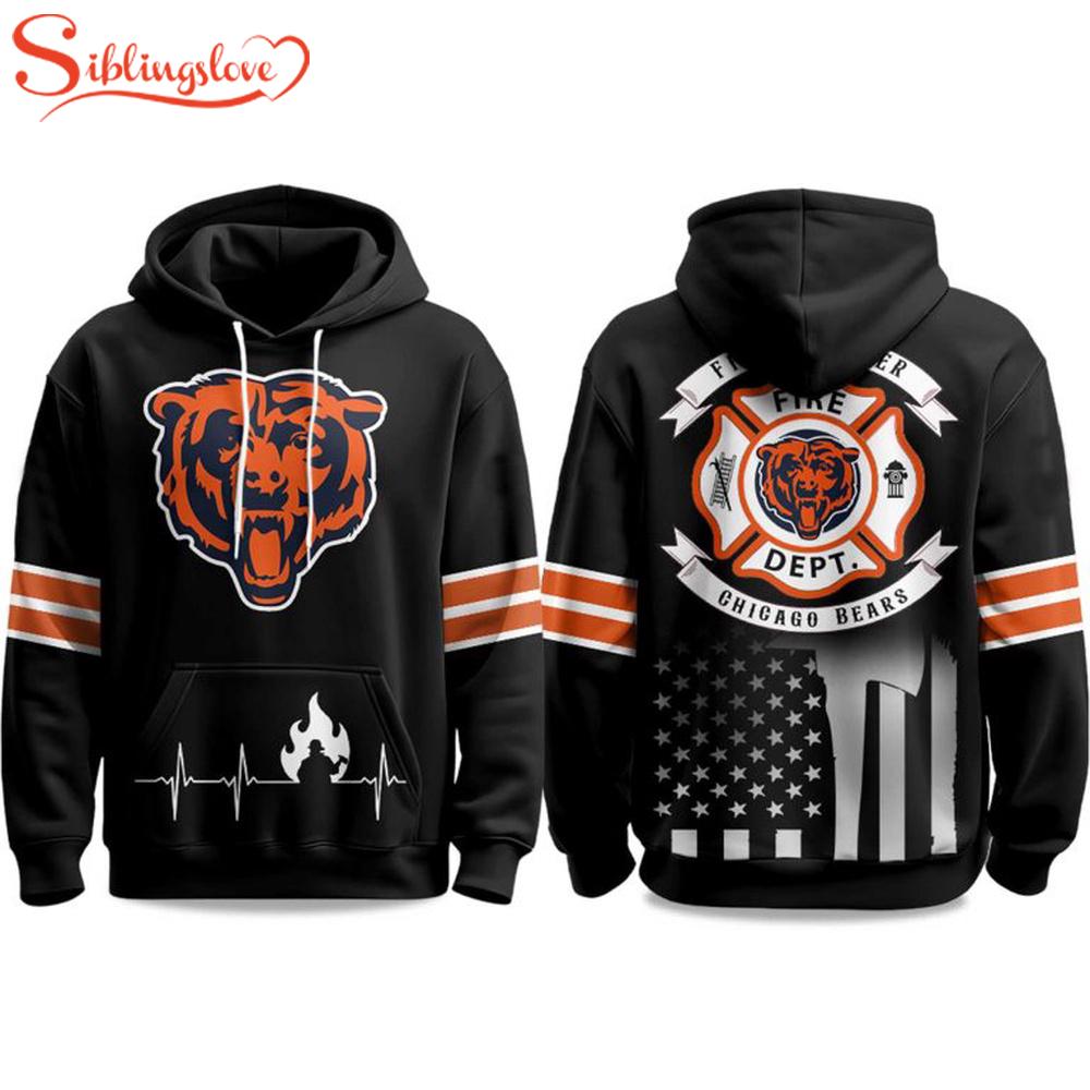 2025 Bears Firefighter Appreciation Day 3D Shirt For Fans 2025 Bears Firefighter Appreciation Day 3D Shirt For Fans