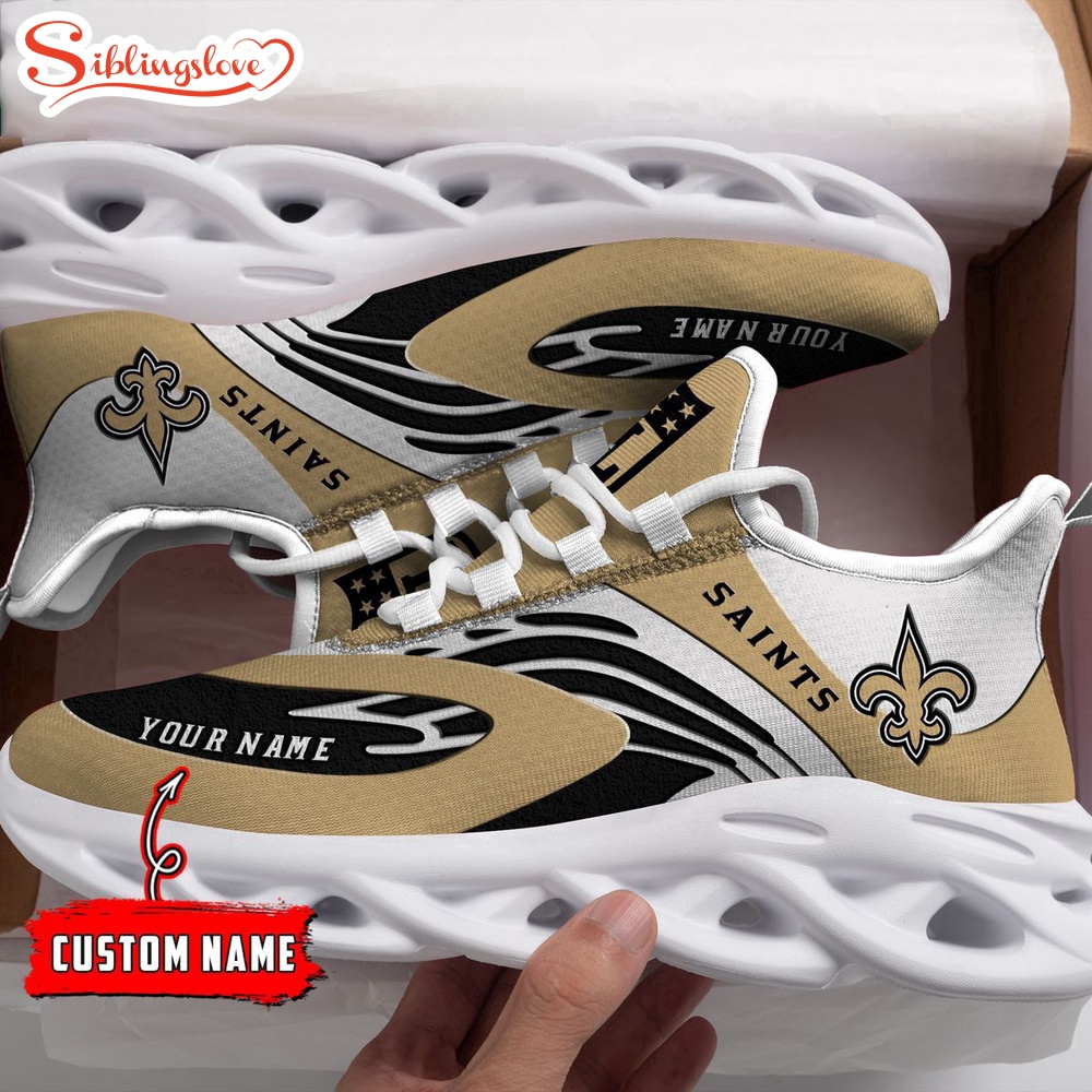 Custom Name New Orleans Saints NFL Max Soul Shoes Gift For Fans