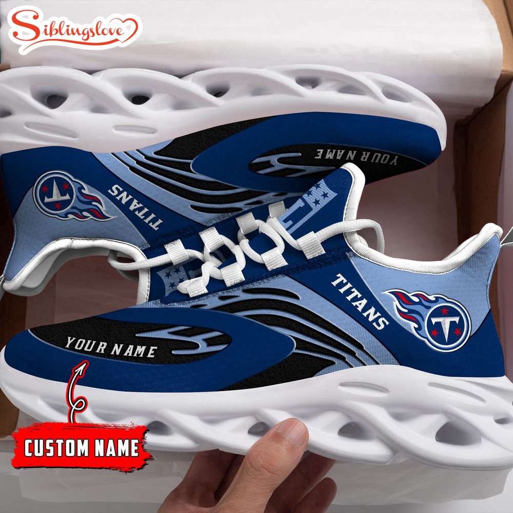 Custom Name Tennessee Titans NFL Max Soul Shoes Gift For Fans Custom Name Tennessee Titans NFL Max Soul Shoes Gift For Fans