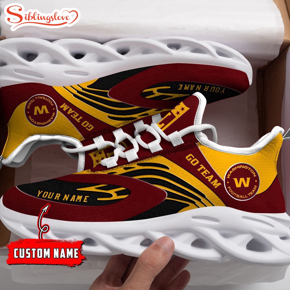 Custom Name Washington Football Team NFL Max Soul Shoes Gift For Fans Custom Name Washington Football Team NFL Max Soul Shoes Gift For Fans
