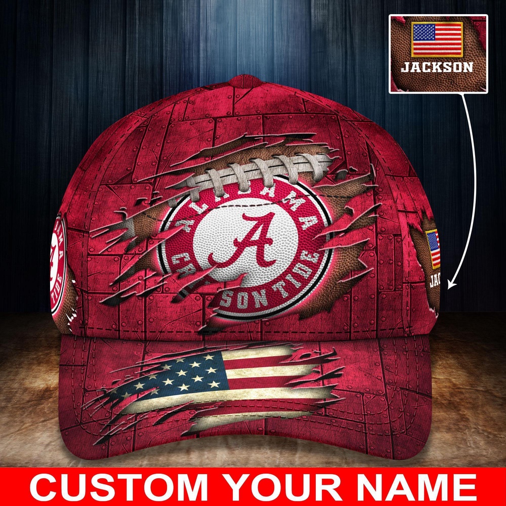 Customized NCAA Alabama Crimson Tide Baseball Cap Casual Elegance Threads