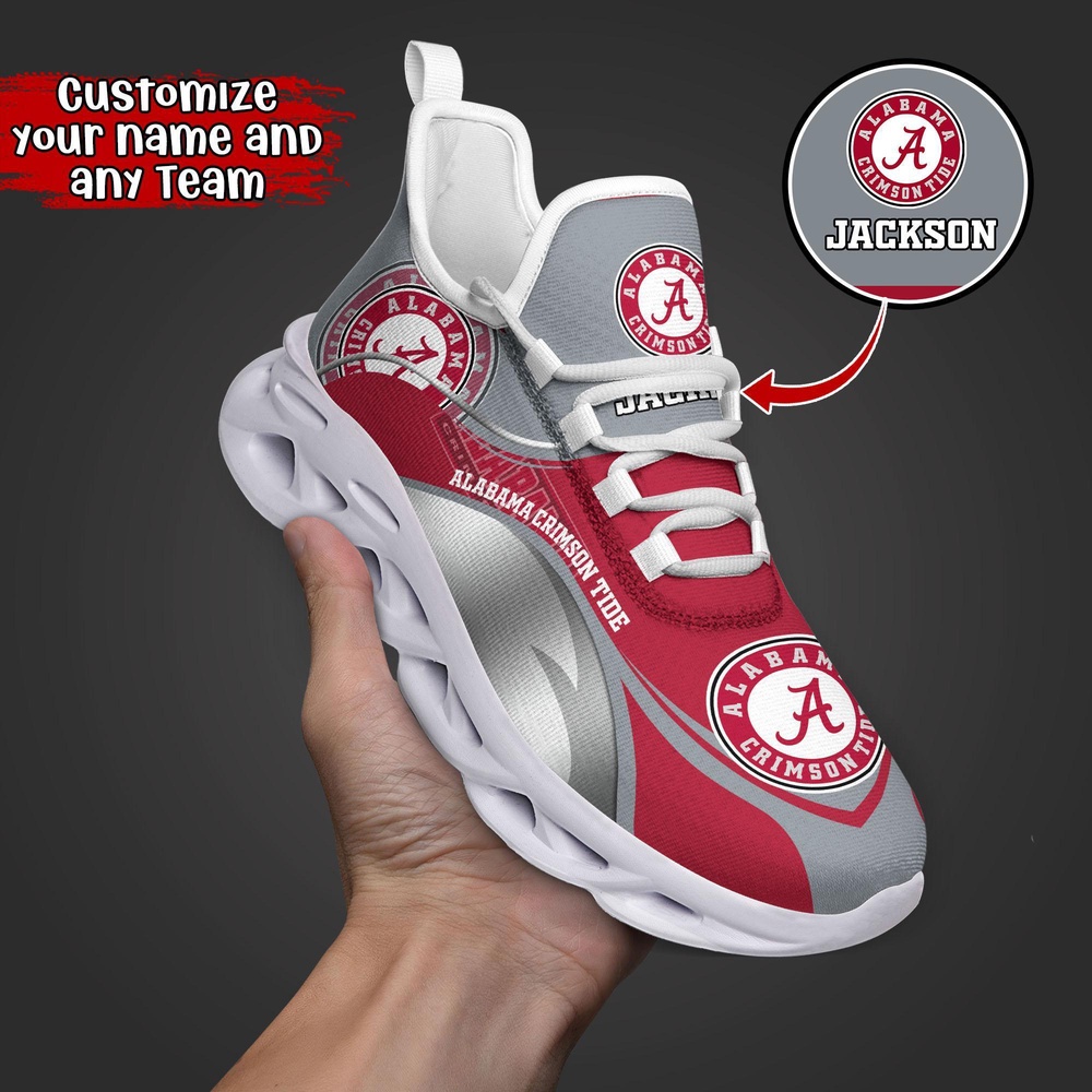 Customized NCAA Alabama Crimson Tide Sneaker Max Soul Shoes Max Soul Motion Customized NCAA Alabama Crimson Tide Sneaker Max Soul Shoes Max Soul Motion