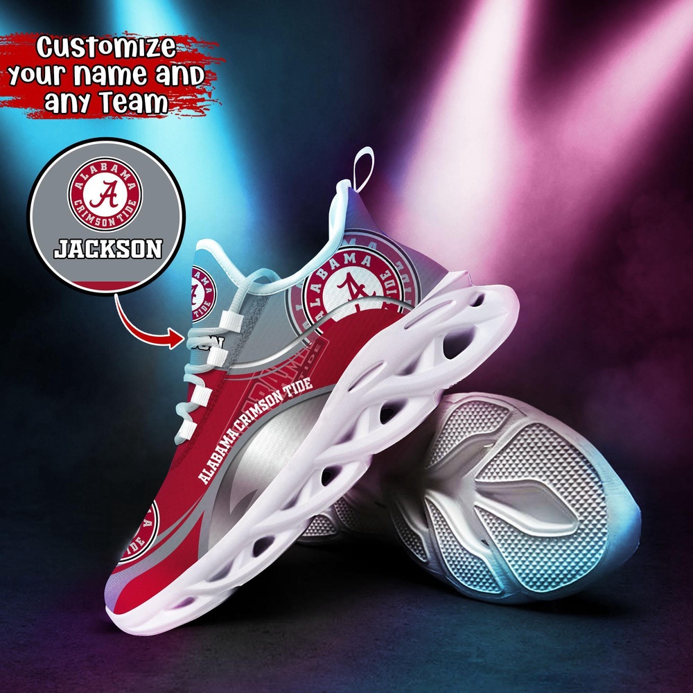 Customized NCAA Alabama Crimson Tide Sneaker Max Soul Shoes Max Soul Motion Customized NCAA Alabama Crimson Tide Sneaker Max Soul Shoes Max Soul Motion