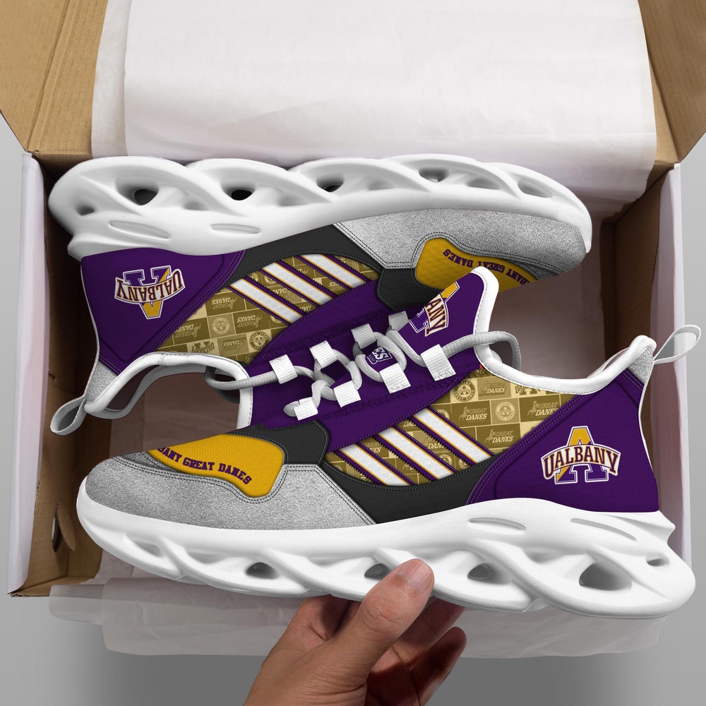 Customized NCAA Albany Great Danes Sneaker Max Soul Shoes Kick Bliss Parade Customized NCAA Albany Great Danes Sneaker Max Soul Shoes Kick Bliss Parade