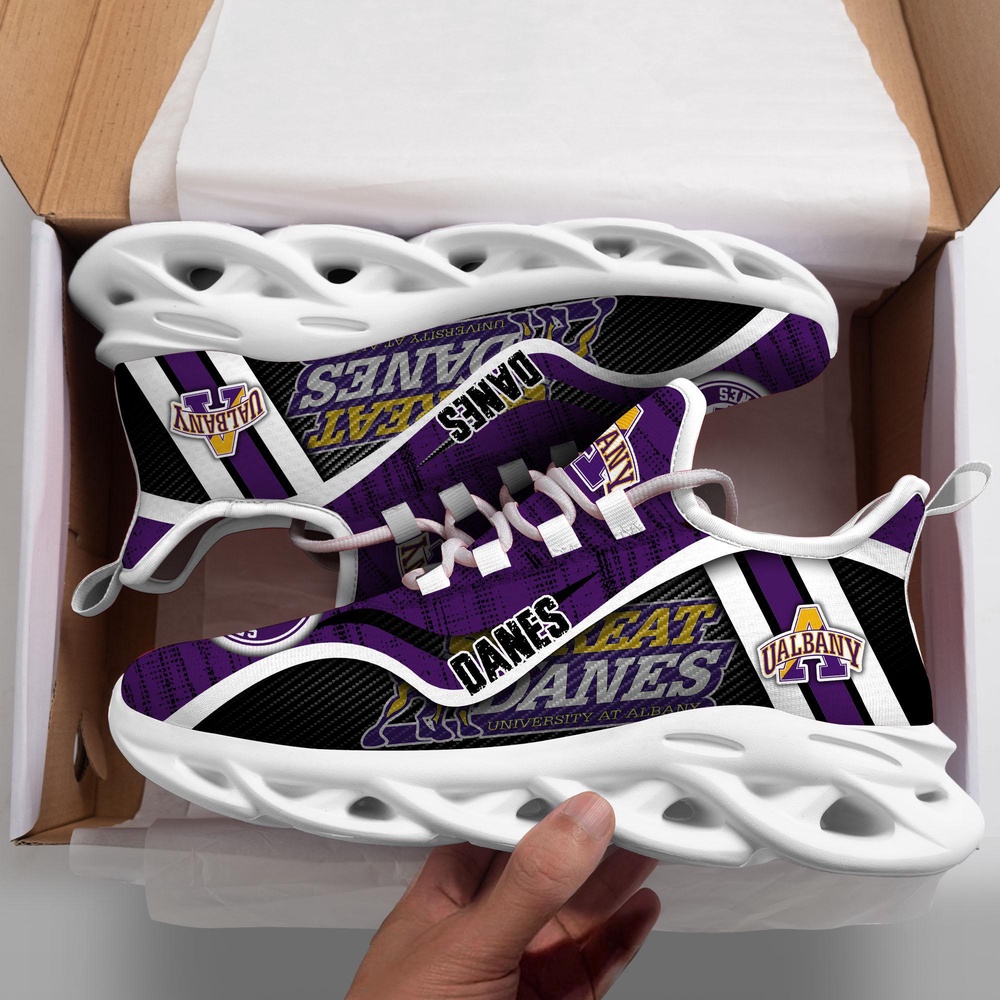 Customized NCAA Albany Great Danes Sneaker Max Soul Shoes Stride Glamour Customized NCAA Albany Great Danes Sneaker Max Soul Shoes Stride Glamour