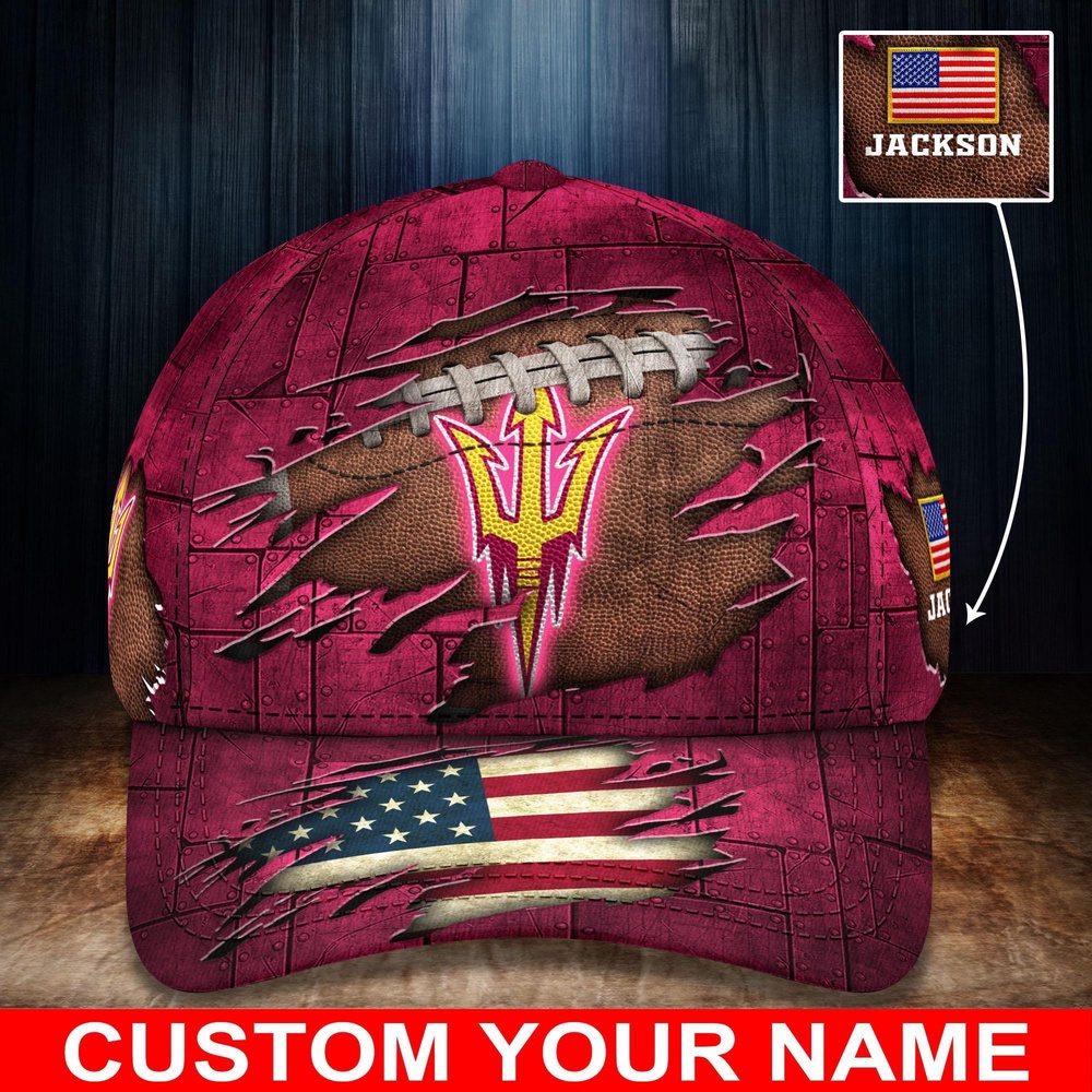 Customized NCAA Arizona State Sun Devils Baseball Cap Forward Streetwear Vibes
