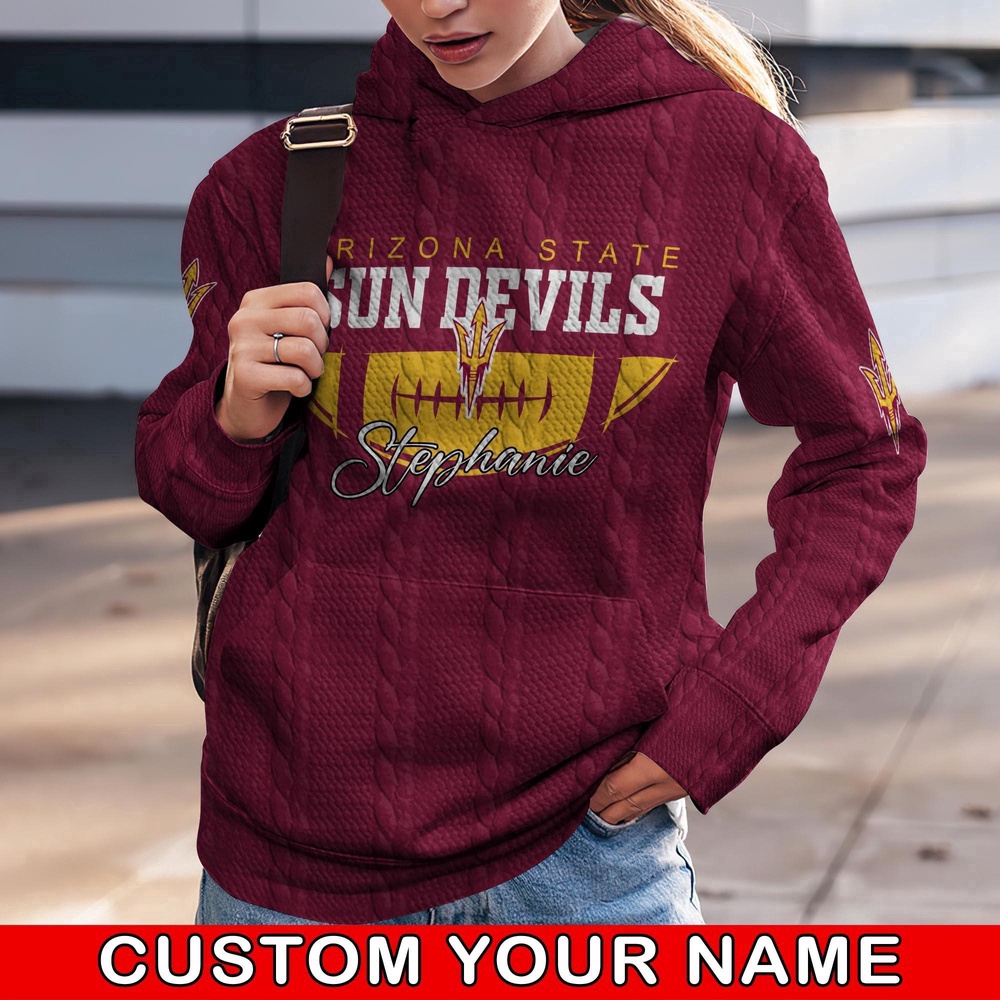 Customized NCAA Arizona State Sun Devils Hoodie 3D Athletic Elegance For Fans Customized NCAA Arizona State Sun Devils Hoodie 3D Athletic Elegance For Fans