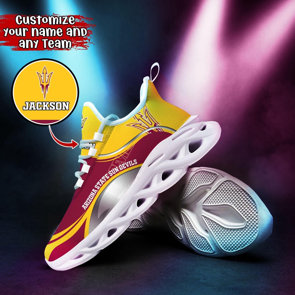 Customized NCAA Arizona State Sun Devils Sneaker Max Soul Shoes Comfortable For Every Occasion Customized NCAA Arizona State Sun Devils Sneaker Max Soul Shoes Comfortable For Every Occasion