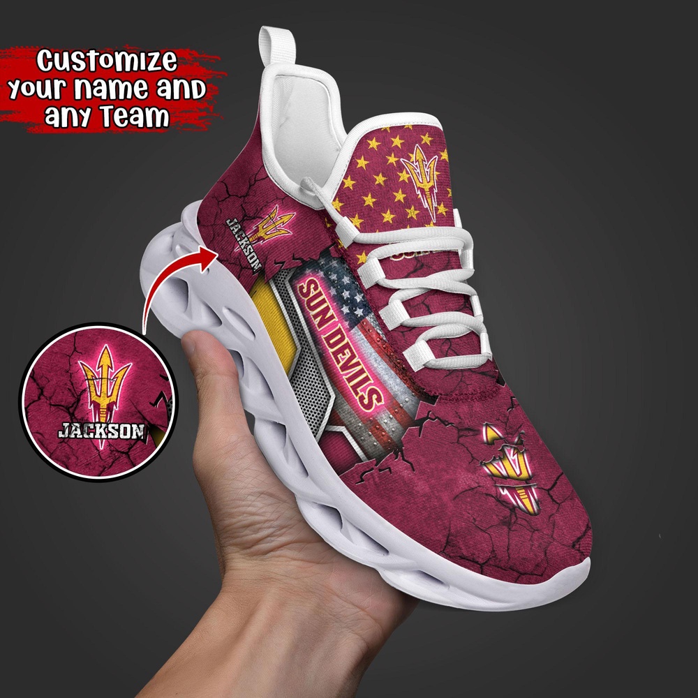 Customized NCAA Arizona State Sun Devils Sneaker Max Soul Shoes Sneaker Elegance Fusion Customized NCAA Arizona State Sun Devils Sneaker Max Soul Shoes Sneaker Elegance Fusion