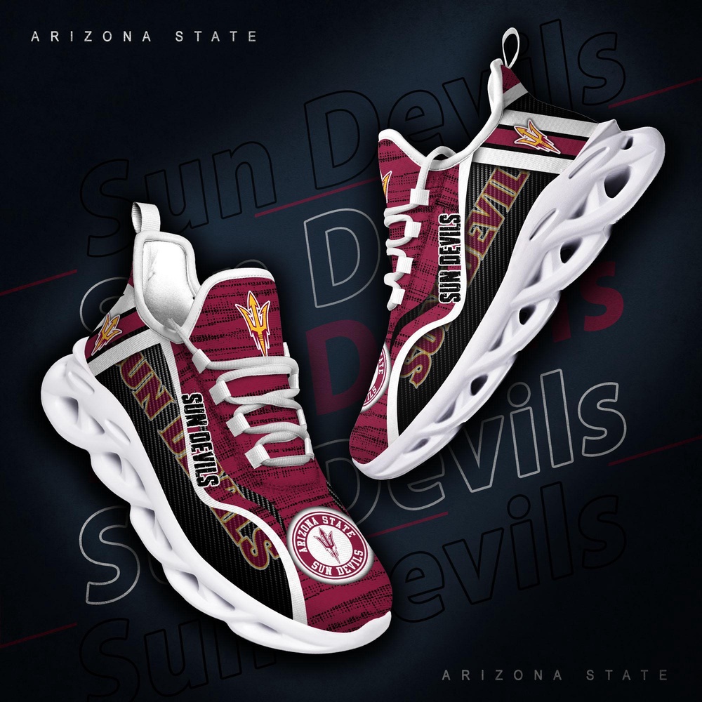Customized NCAA Arizona State Sun Devils Sneaker Max Soul Shoes Sole Elegance Walk Customized NCAA Arizona State Sun Devils Sneaker Max Soul Shoes Sole Elegance Walk