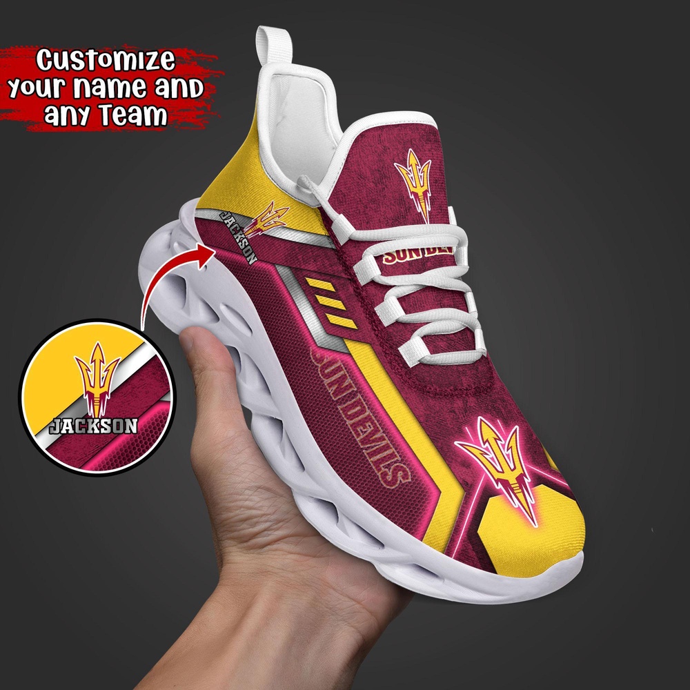 Customized NCAA Arizona State Sun Devils Sneaker Max Soul Shoes Soulful Steps Customized NCAA Arizona State Sun Devils Sneaker Max Soul Shoes Soulful Steps