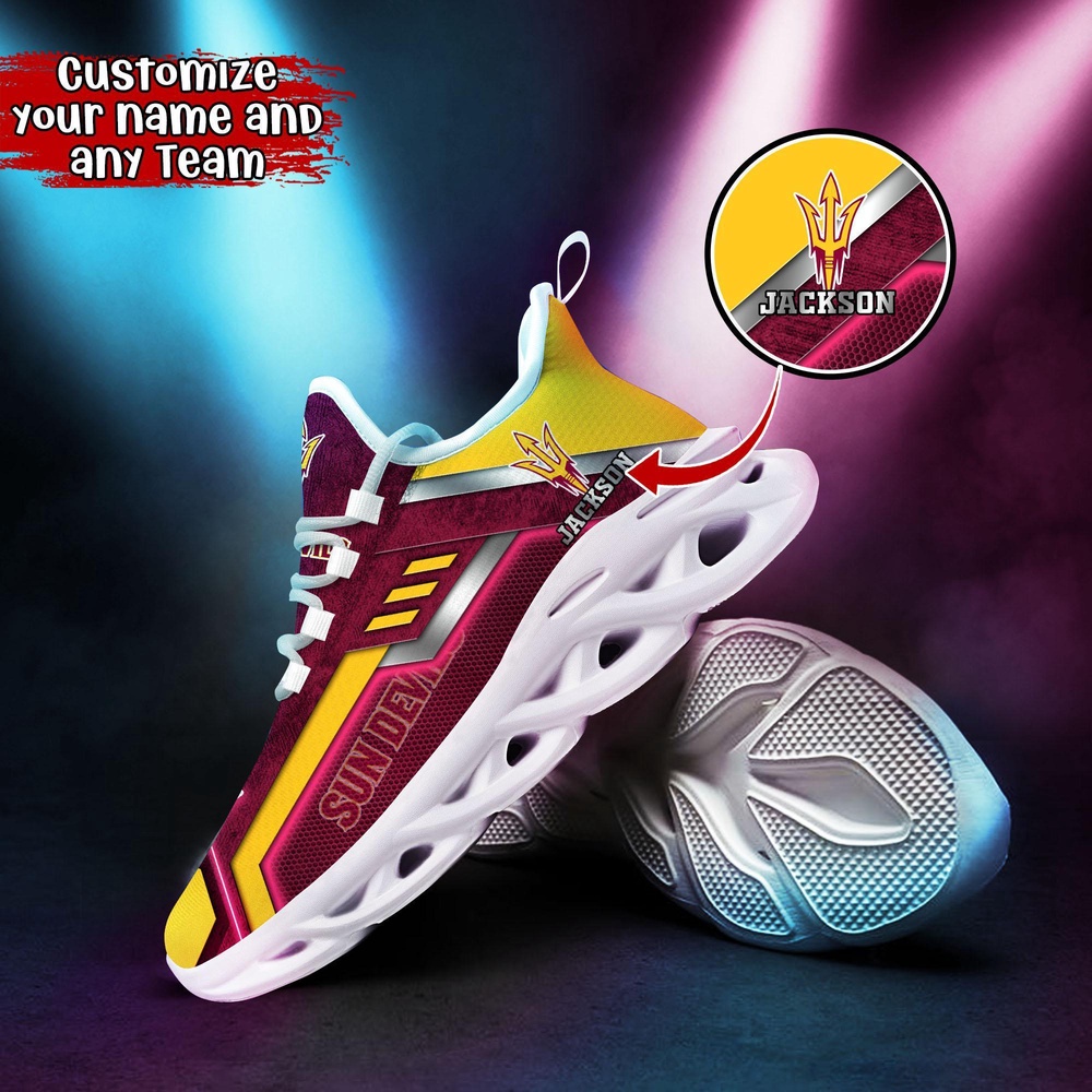 Customized NCAA Arizona State Sun Devils Sneaker Max Soul Shoes Soulful Steps Customized NCAA Arizona State Sun Devils Sneaker Max Soul Shoes Soulful Steps