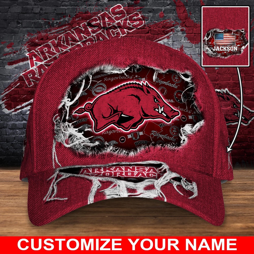 Customized NCAA Arkansas Razorbacks Baseball Cap Trendsetting Threads Fashion Customized NCAA Arkansas Razorbacks Baseball Cap Trendsetting Threads Fashion