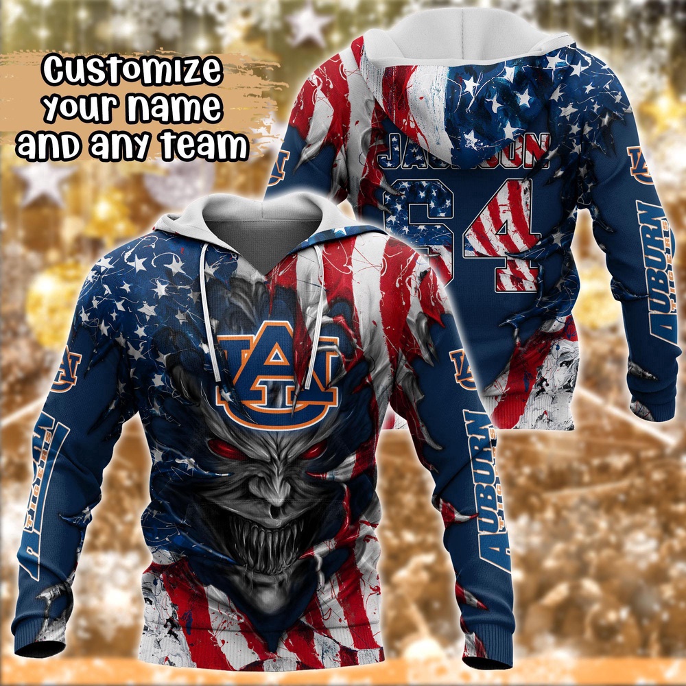 Customized NCAA Auburn Tigers Hoodie 3D Athletic Bliss For Fans Customized NCAA Auburn Tigers Hoodie 3D Athletic Bliss For Fans