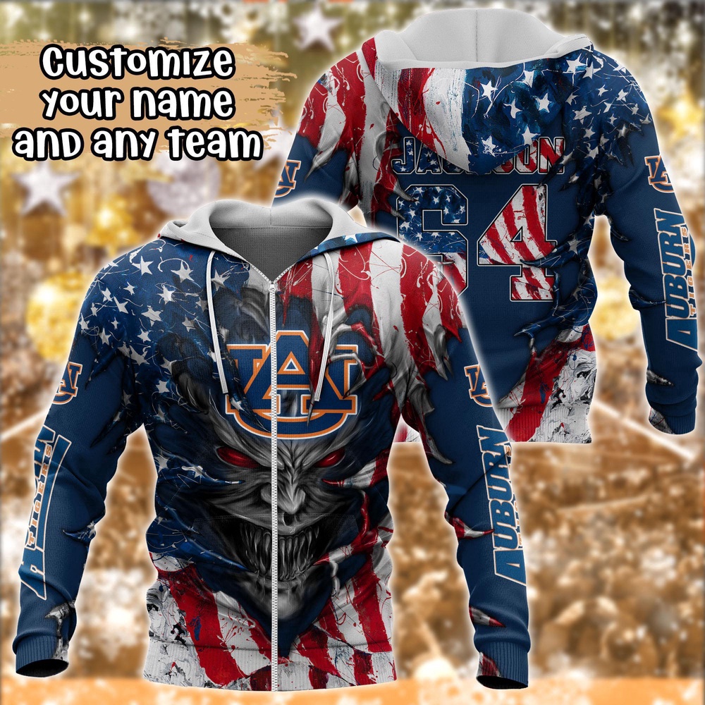 Customized NCAA Auburn Tigers Hoodie 3D Athletic Bliss For Fans Customized NCAA Auburn Tigers Hoodie 3D Athletic Bliss For Fans