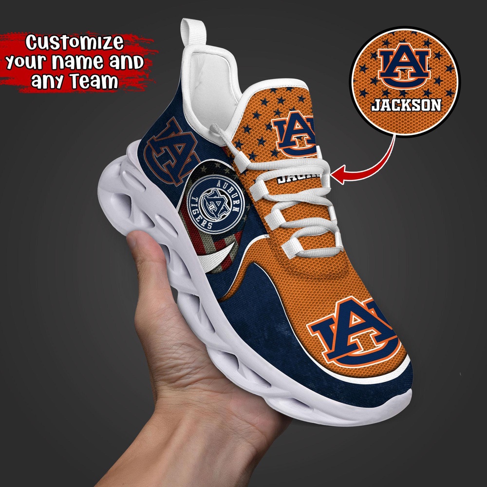 Customized NCAA Auburn Tigers Sneaker Max Soul Shoes Sole Bliss Customized NCAA Auburn Tigers Sneaker Max Soul Shoes Sole Bliss