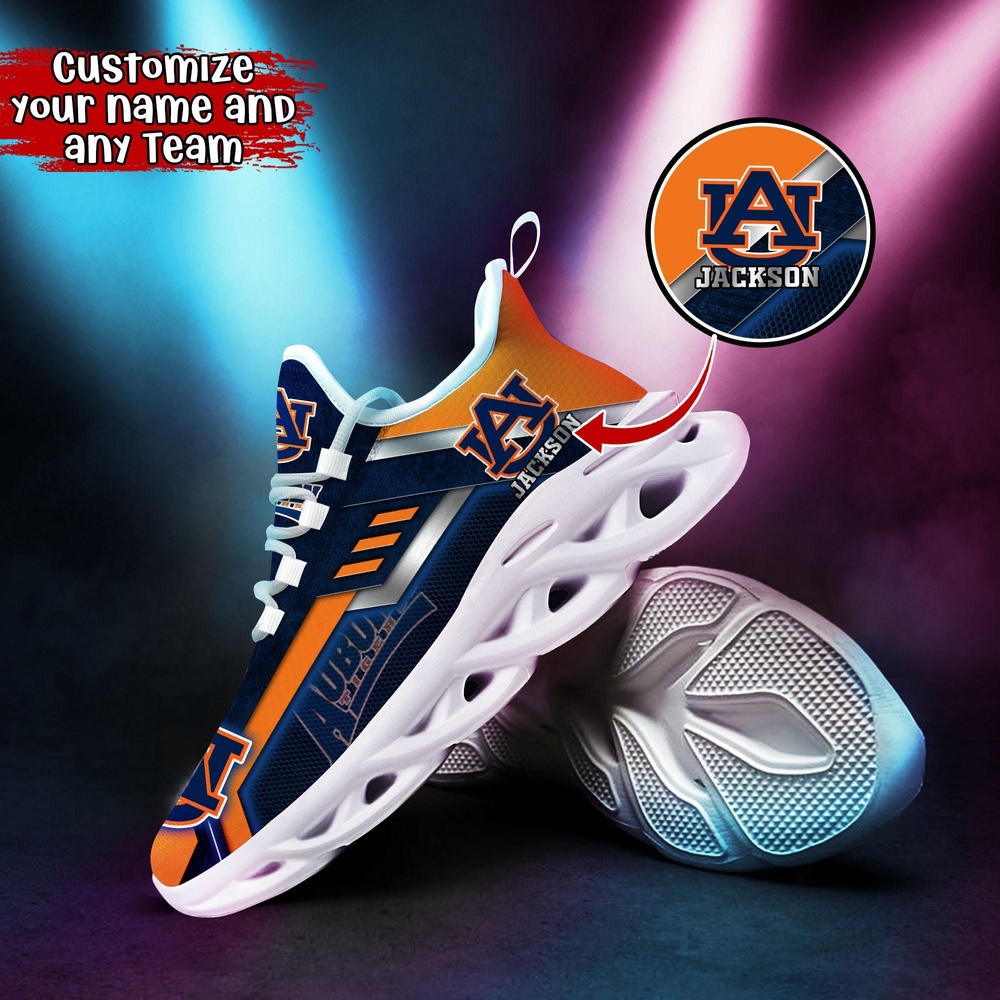 Customized NCAA Auburn Tigers Sneaker Max Soul Shoes Soulful Stride Customized NCAA Auburn Tigers Sneaker Max Soul Shoes Soulful Stride