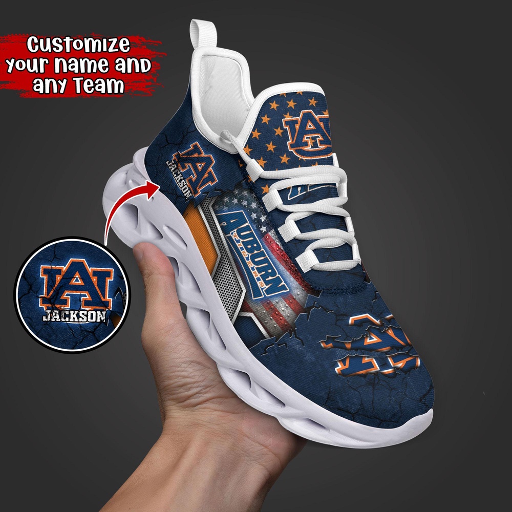 Customized NCAA Auburn Tigers Sneaker Max Soul Shoes Stride In Style Customized NCAA Auburn Tigers Sneaker Max Soul Shoes Stride In Style