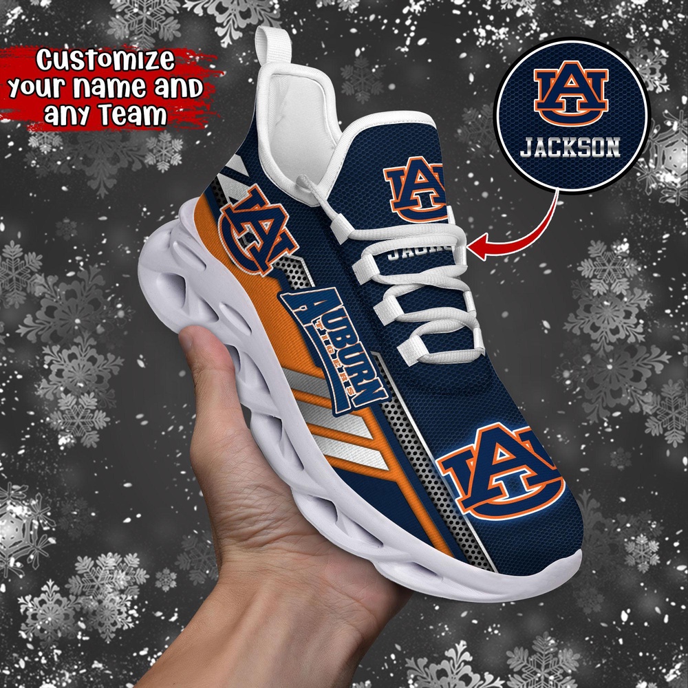 Customized NCAA Auburn Tigers Sneaker Max Soul Shoes Stride Stylishly Customized NCAA Auburn Tigers Sneaker Max Soul Shoes Stride Stylishly