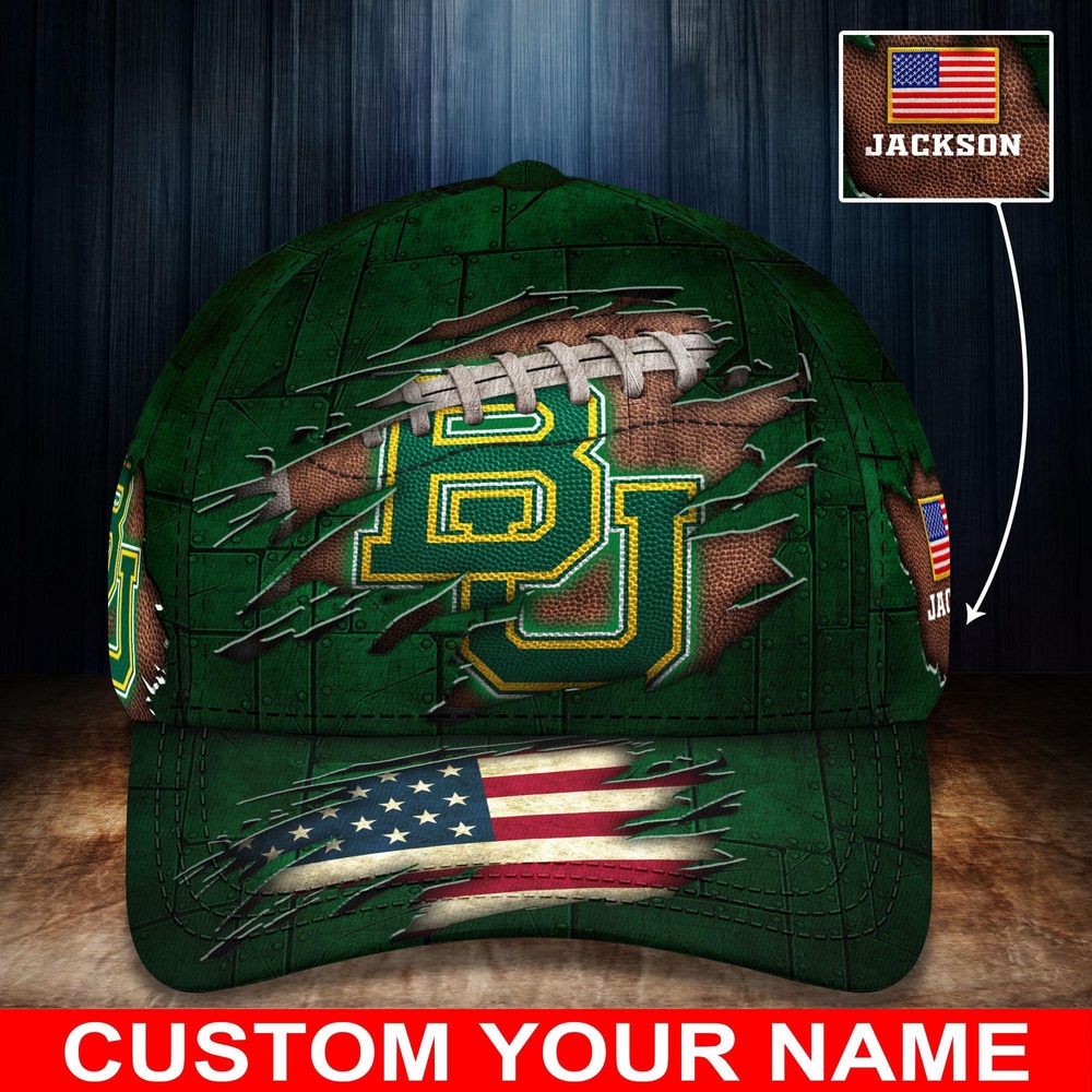 Customized NCAA Baylor Bears Baseball Cap Forward Streetwear Vibes