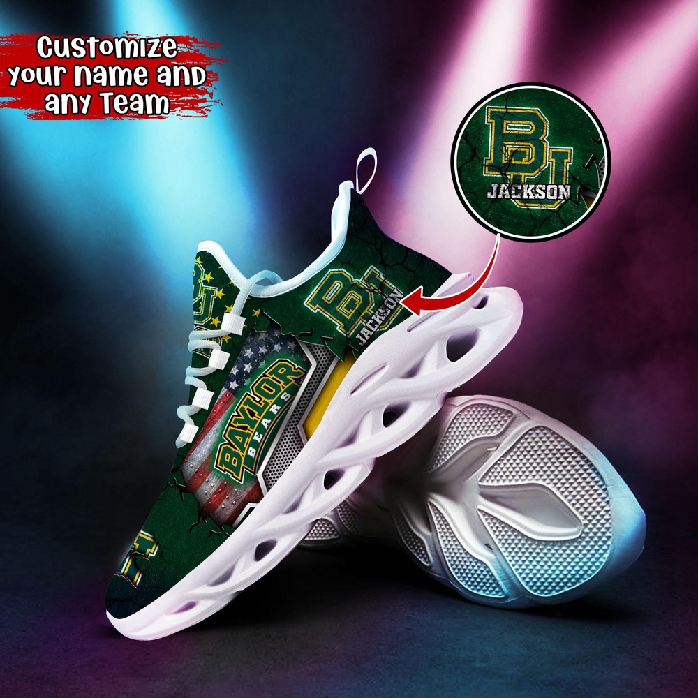 Customized NCAA Baylor Bears Sneaker Max Soul Shoes Sneaker Elegance Fusion Customized NCAA Baylor Bears Sneaker Max Soul Shoes Sneaker Elegance Fusion