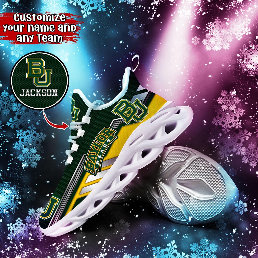 Customized NCAA Baylor Bears Sneaker Max Soul Shoes Stride Chic Blissful Parade Customized NCAA Baylor Bears Sneaker Max Soul Shoes Stride Chic Blissful Parade