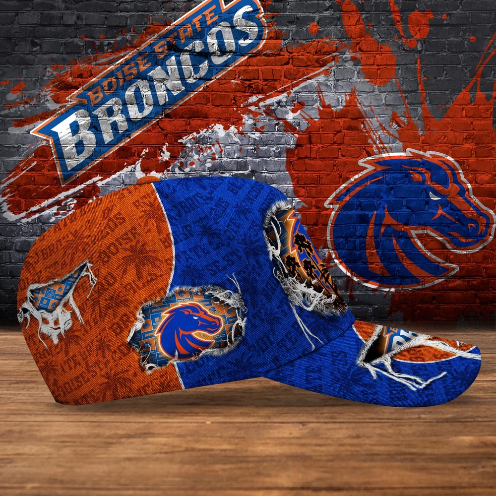 Customized NCAA Boise State Broncos Baseball Cap Sporty Elegance Vibes Customized NCAA Boise State Broncos Baseball Cap Sporty Elegance Vibes
