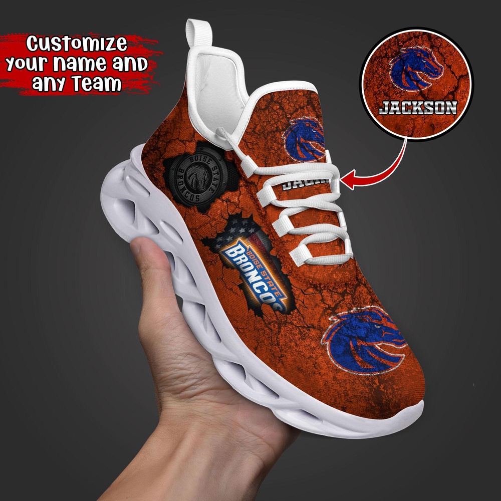 Customized NCAA Boise State Broncos Sneaker Max Soul Shoes Max Comfort Customized NCAA Boise State Broncos Sneaker Max Soul Shoes Max Comfort