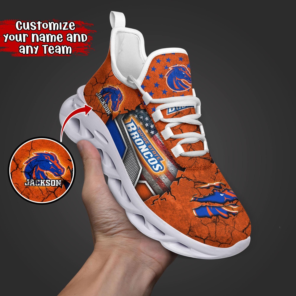 Customized NCAA Boise State Broncos Sneaker Max Soul Shoes Stride In Style Customized NCAA Boise State Broncos Sneaker Max Soul Shoes Stride In Style