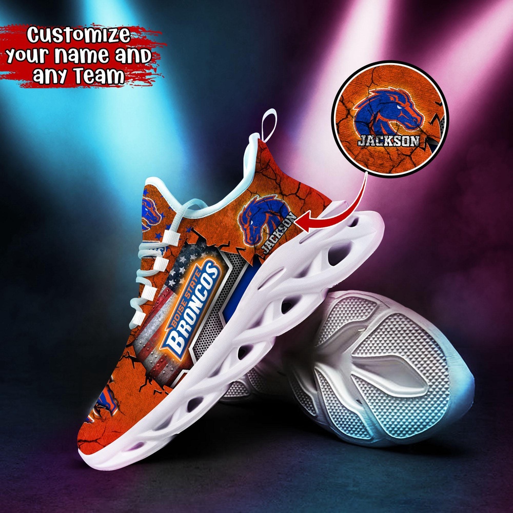 Customized NCAA Boise State Broncos Sneaker Max Soul Shoes Stride In Style Customized NCAA Boise State Broncos Sneaker Max Soul Shoes Stride In Style