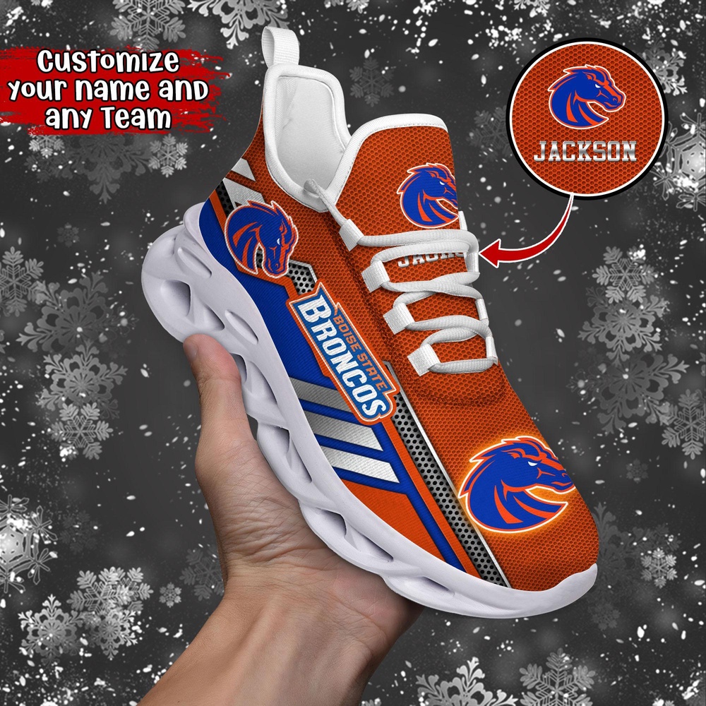 Customized NCAA Boise State Broncos Sneaker Max Soul Shoes Stride Stylishly Customized NCAA Boise State Broncos Sneaker Max Soul Shoes Stride Stylishly