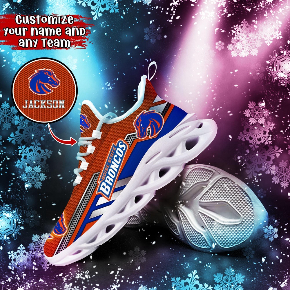 Customized NCAA Boise State Broncos Sneaker Max Soul Shoes Stride Stylishly Customized NCAA Boise State Broncos Sneaker Max Soul Shoes Stride Stylishly