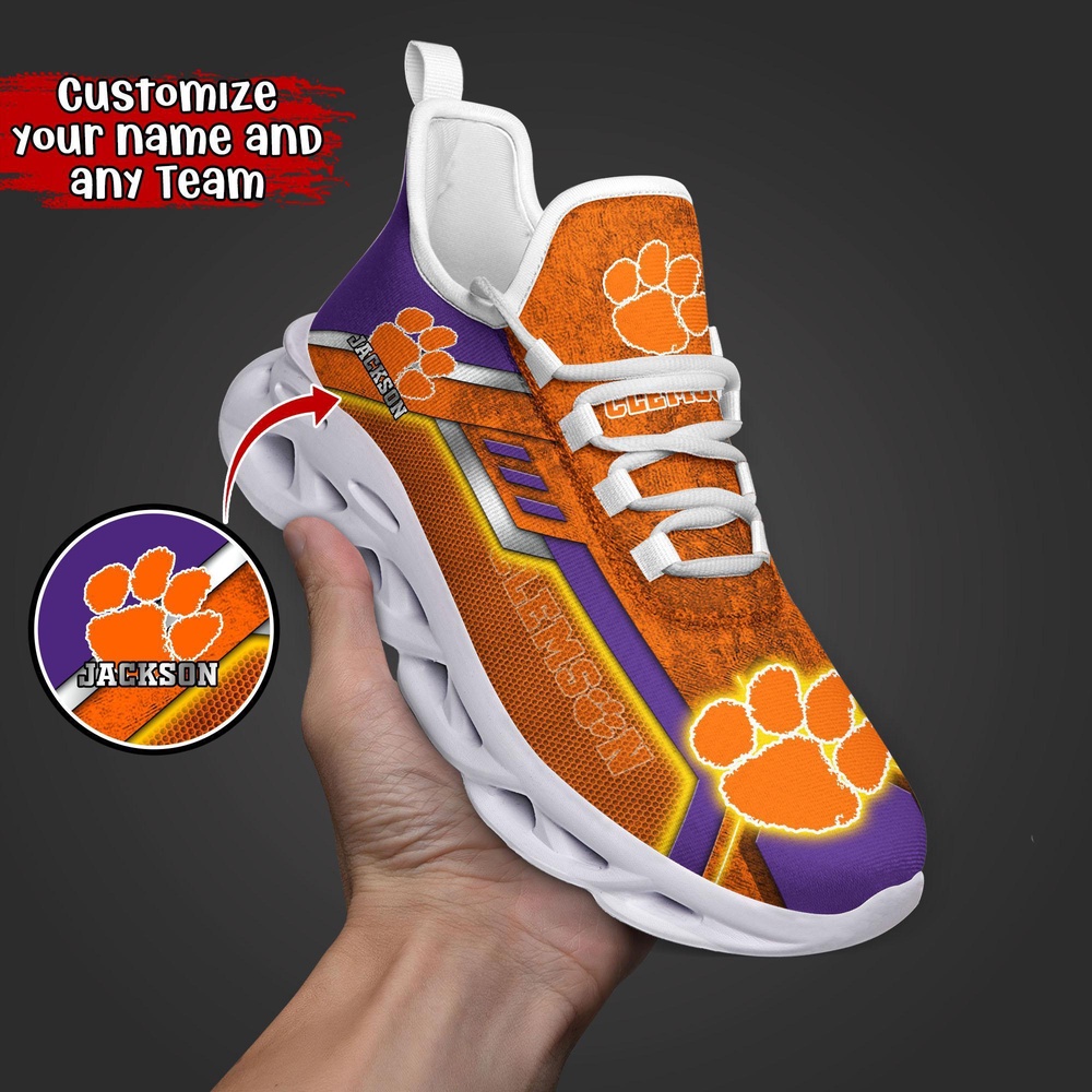Customized NCAA Clemson Tigers Sneaker Max Soul Shoes Soulful Stride Customized NCAA Clemson Tigers Sneaker Max Soul Shoes Soulful Stride