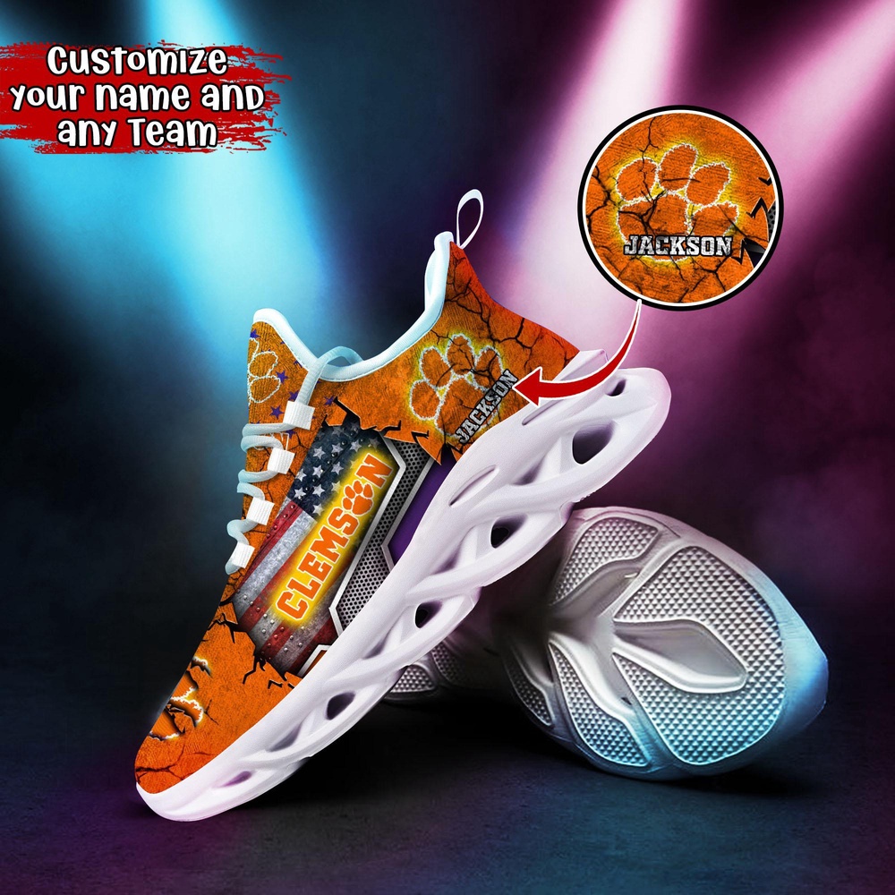 Customized NCAA Clemson Tigers Sneaker Max Soul Shoes Stride In Style Customized NCAA Clemson Tigers Sneaker Max Soul Shoes Stride In Style
