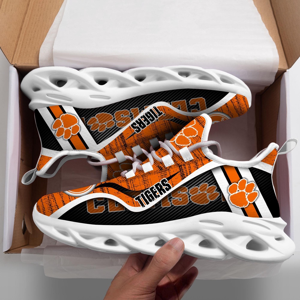 Customized NCAA Clemson Tigers Sneaker Max Soul Shoes Stride Into Elegance Customized NCAA Clemson Tigers Sneaker Max Soul Shoes Stride Into Elegance