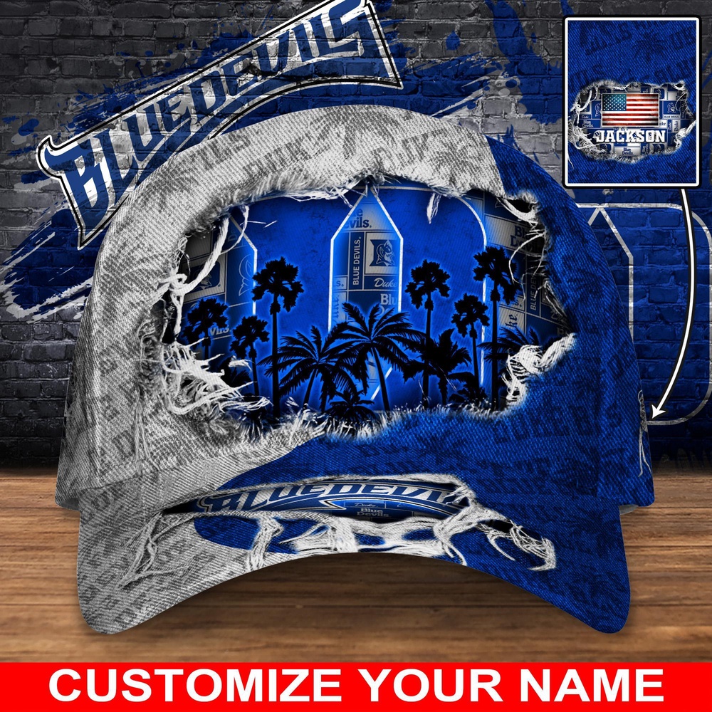 Customized NCAA Duke Blue Devils Baseball Cap Trendy Hat Bliss Customized NCAA Duke Blue Devils Baseball Cap Trendy Hat Bliss