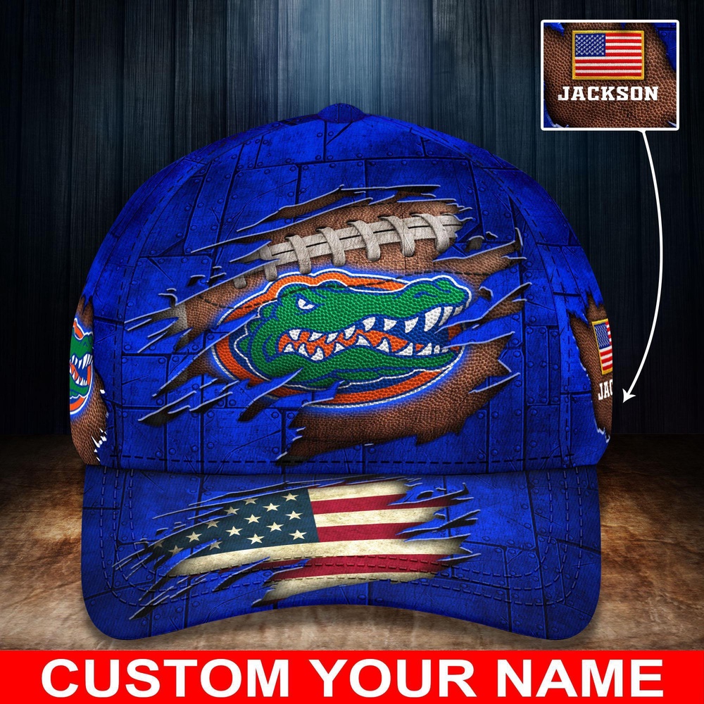 Customized NCAA Florida Gators Baseball Cap Forward Streetwear Vibes Customized NCAA Florida Gators Baseball Cap Forward Streetwear Vibes