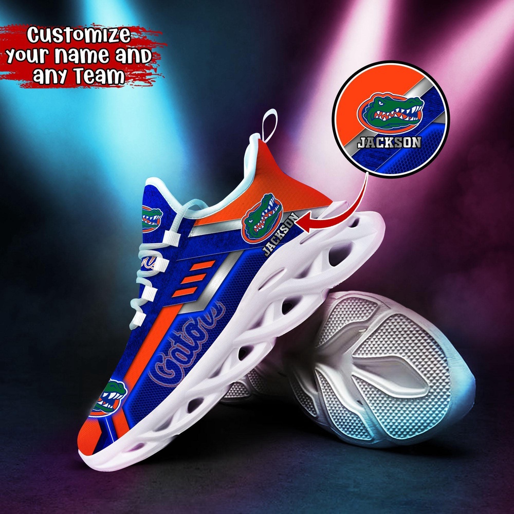 Customized NCAA Florida Gators Sneaker Max Soul Shoes Soulful Steps Customized NCAA Florida Gators Sneaker Max Soul Shoes Soulful Steps