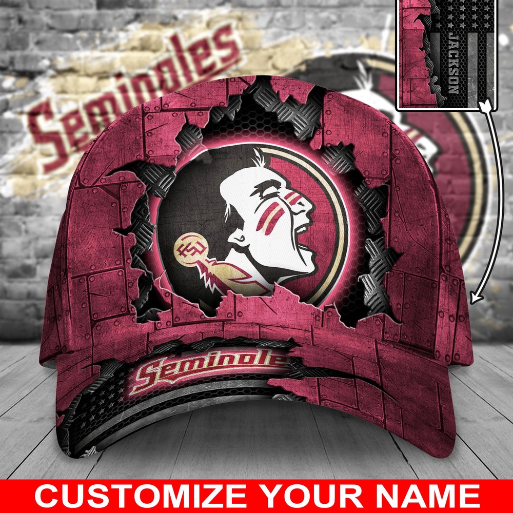Customized NCAA Florida State Seminoles Baseball Cap Champion Comfort Fashion Customized NCAA Florida State Seminoles Baseball Cap Champion Comfort Fashion