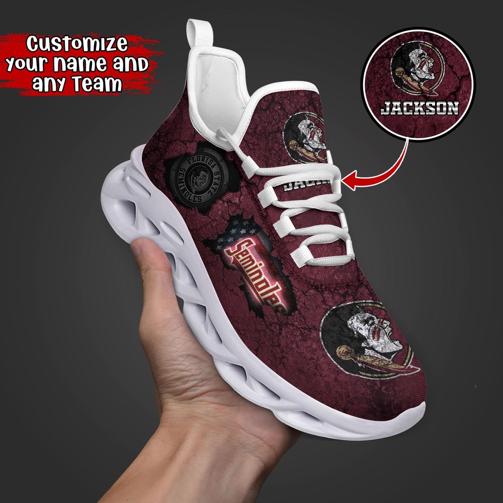 Customized NCAA Florida State Seminoles Sneaker Max Soul Shoes Max Comfort Glide Customized NCAA Florida State Seminoles Sneaker Max Soul Shoes Max Comfort Glide