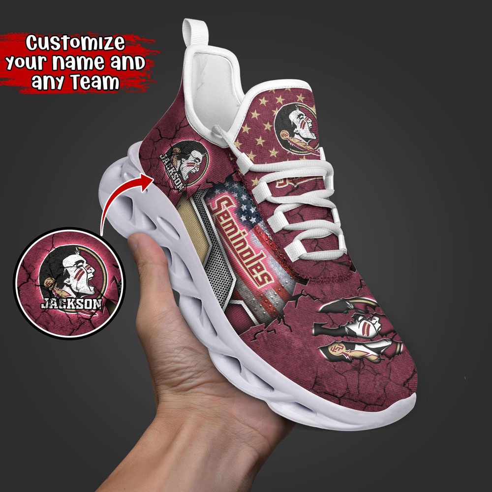 Customized NCAA Florida State Seminoles Sneaker Max Soul Shoes Sneaker Elegance Fusion Customized NCAA Florida State Seminoles Sneaker Max Soul Shoes Sneaker Elegance Fusion