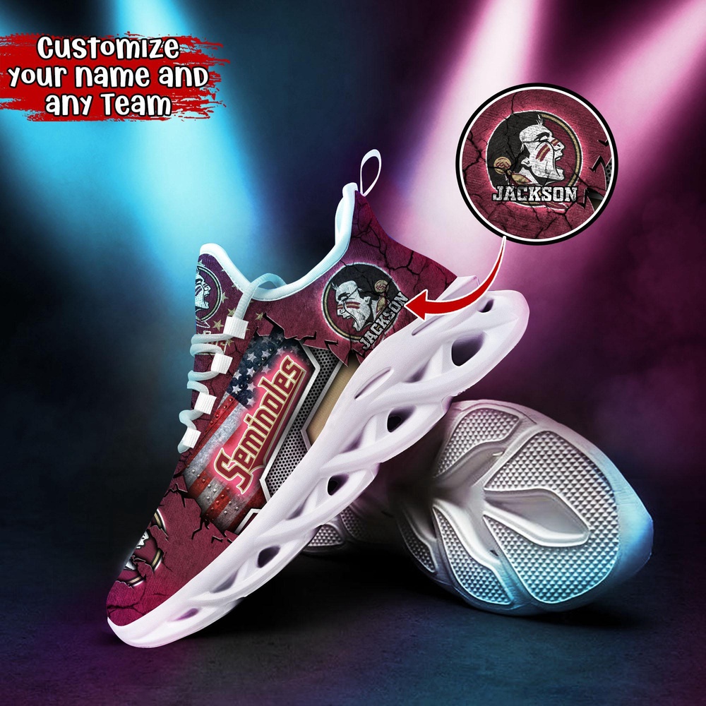 Customized NCAA Florida State Seminoles Sneaker Max Soul Shoes Sneaker Elegance Fusion Customized NCAA Florida State Seminoles Sneaker Max Soul Shoes Sneaker Elegance Fusion