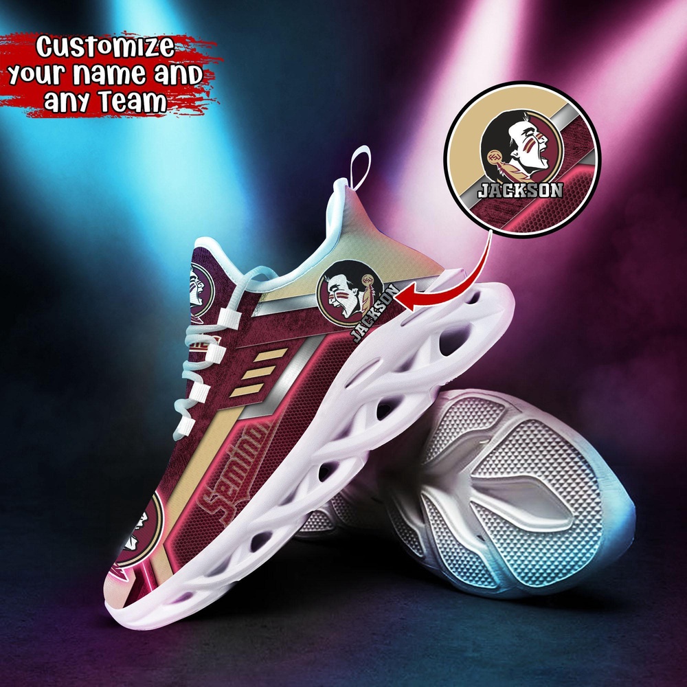 Customized NCAA Florida State Seminoles Sneaker Max Soul Shoes Soulful Steps Customized NCAA Florida State Seminoles Sneaker Max Soul Shoes Soulful Steps