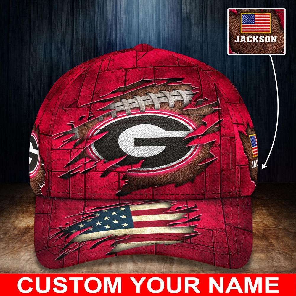 Customized NCAA Georgia Bulldogs Baseball Cap Casual Elegance Threads