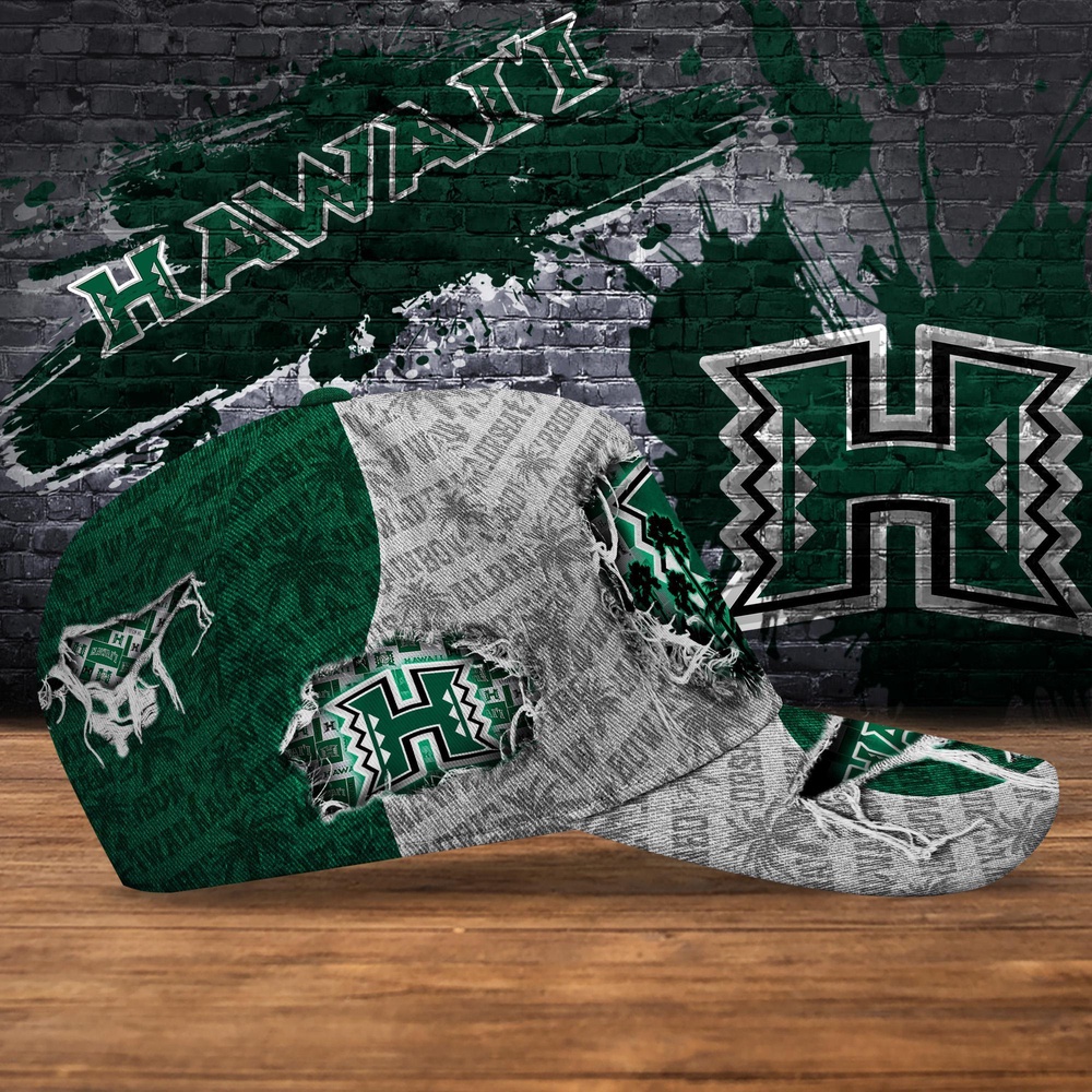 Customized NCAA Hawaii Rainbow Warriors Baseball Cap Sleek Layers Of Bliss