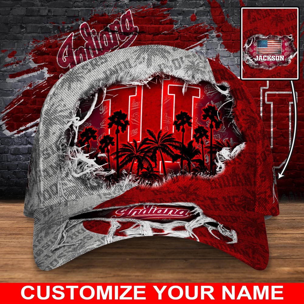 Customized NCAA Indiana Hoosiers Baseball Cap Sleek Layers Of Bliss