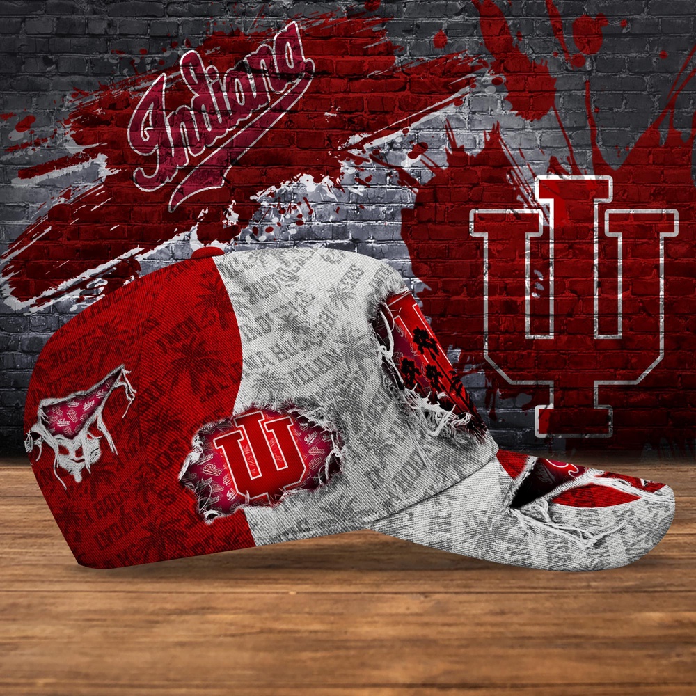 Customized NCAA Indiana Hoosiers Baseball Cap Sleek Layers Of Bliss