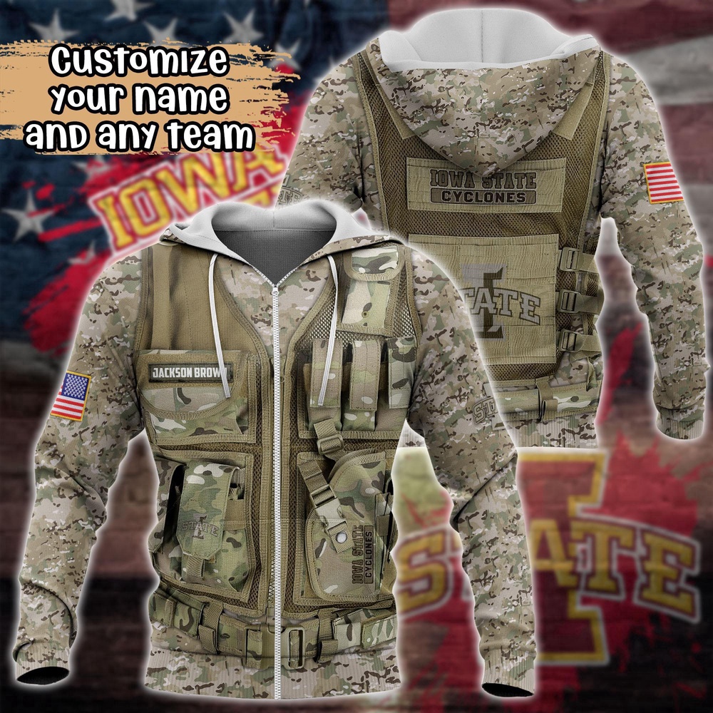 Customized NCAA Iowa State Cyclones Hoodie 3D Camo Hoodie Harmony For Fans Customized NCAA Iowa State Cyclones Hoodie 3D Camo Hoodie Harmony For Fans