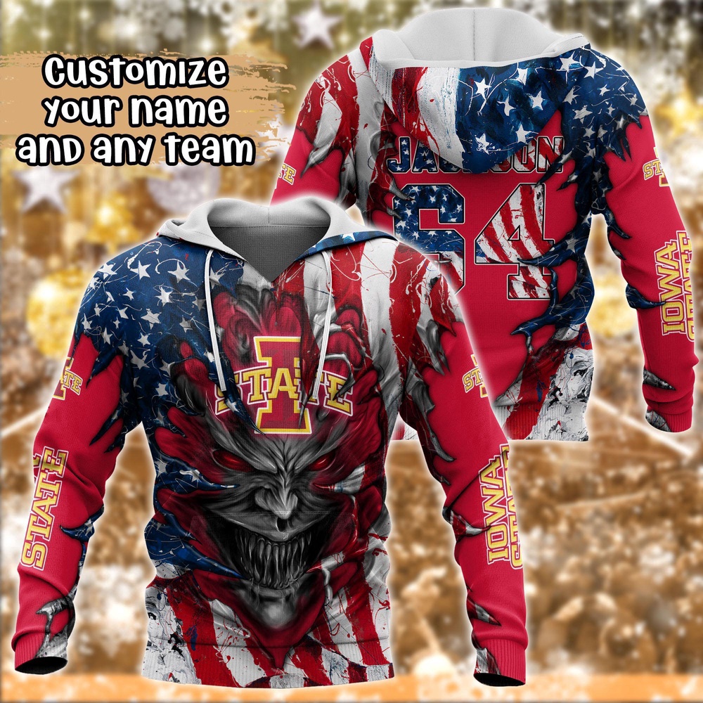Customized NCAA Iowa State Cyclones Hoodie 3D Signature Style For Fans Customized NCAA Iowa State Cyclones Hoodie 3D Signature Style For Fans
