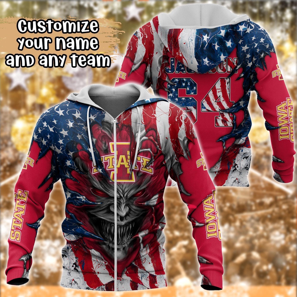 Customized NCAA Iowa State Cyclones Hoodie 3D Signature Style For Fans Customized NCAA Iowa State Cyclones Hoodie 3D Signature Style For Fans
